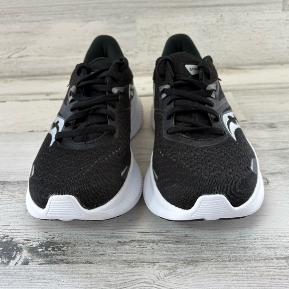 Saucony Women’s Size 7 Ride 16 Lace Up Running Shoes In Black/White - Picture 5 of 9